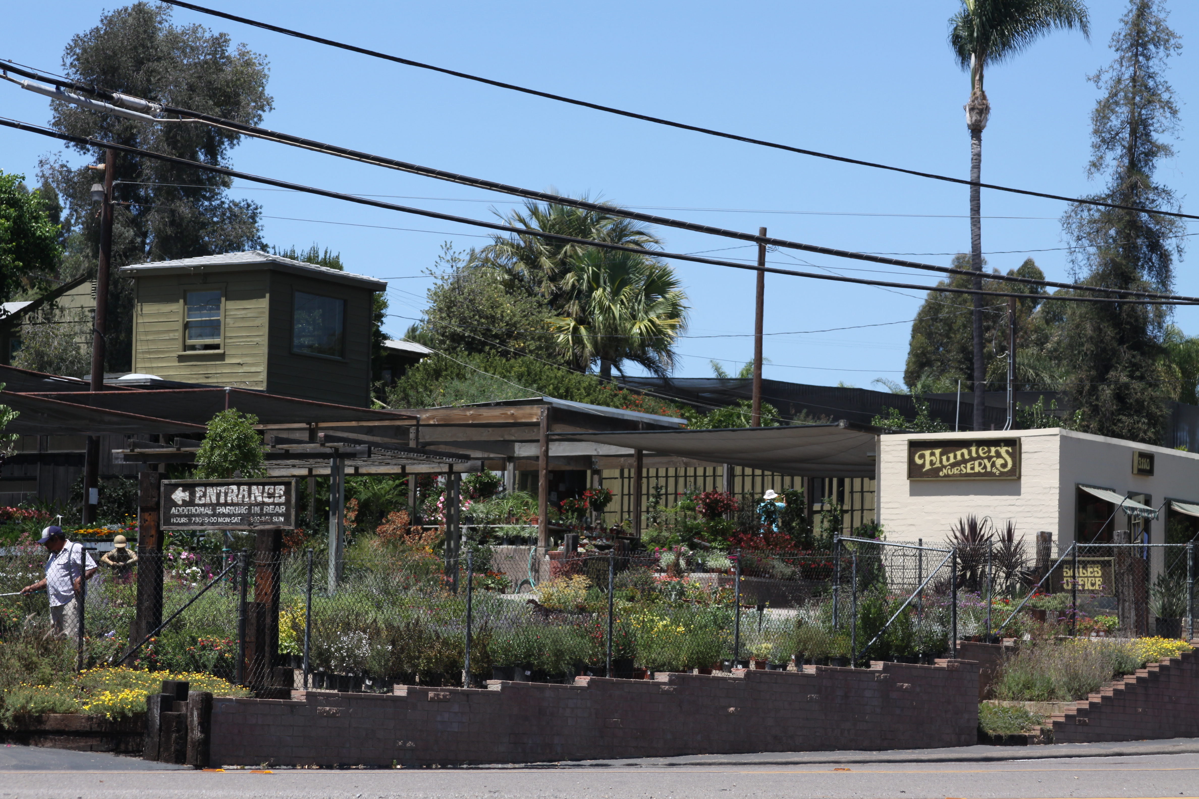 View of Hunter's Nursery San Diego from Sweetwater Road in Lemon Grove, CA
